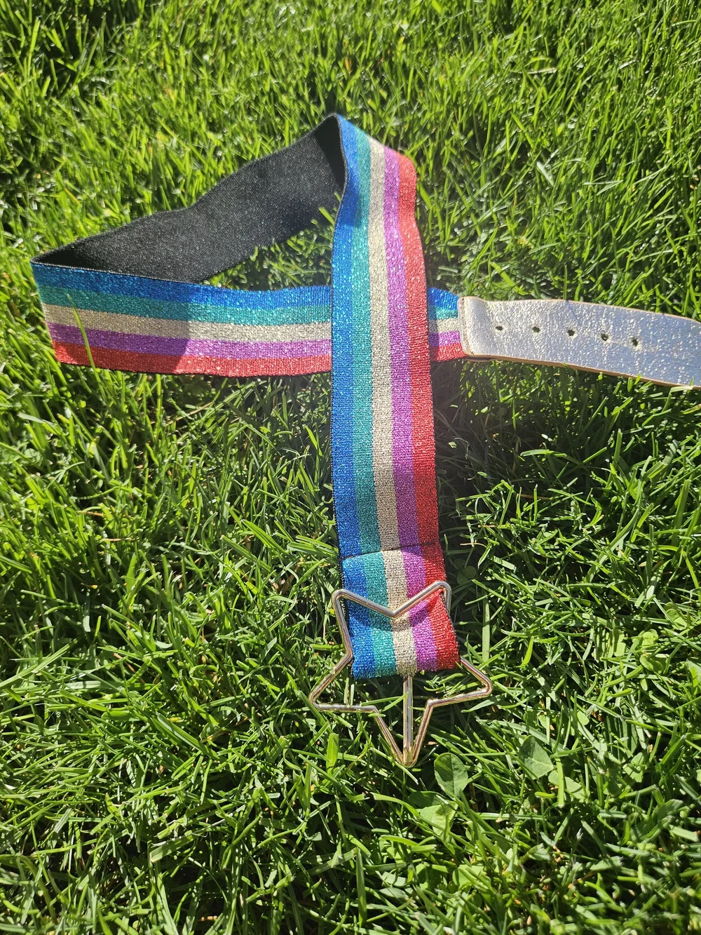 Rainbow Glitter Belt – Adjustable